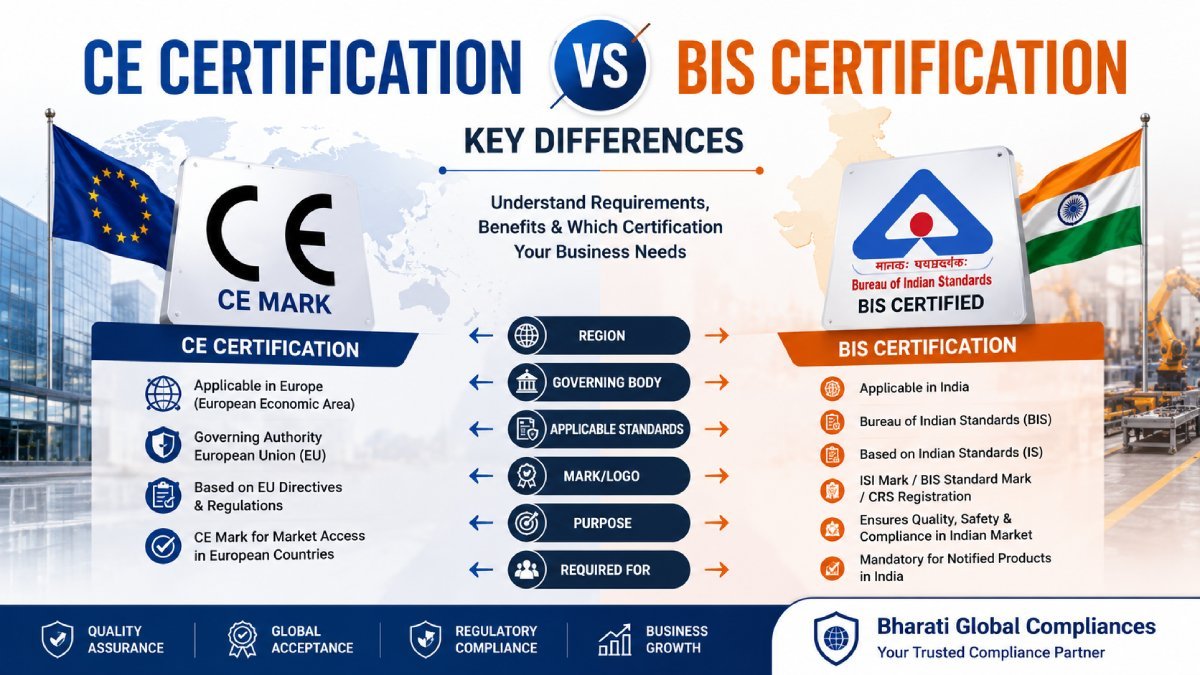 CE vs BIS certification comparison